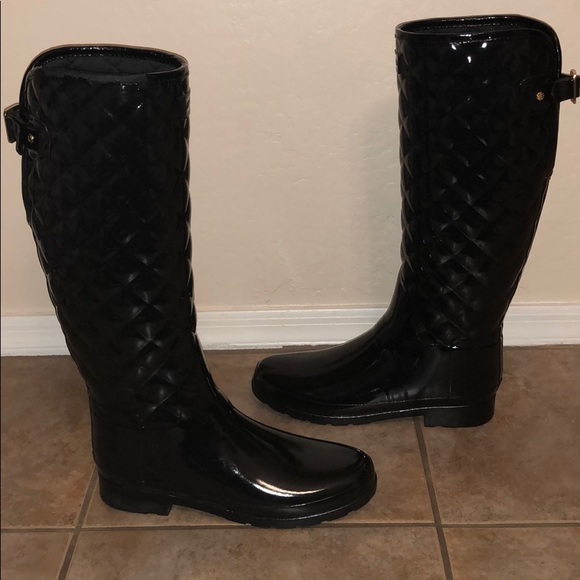 hunter quilted wellies